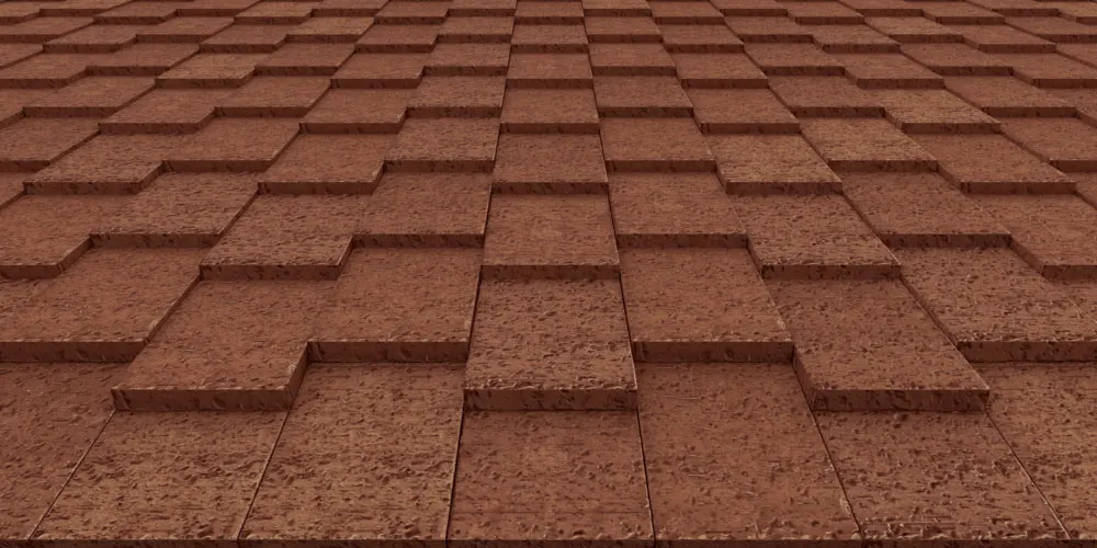 Teja Rústica Rojo Inglés 12